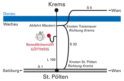 Göttweig Lageplan Auto